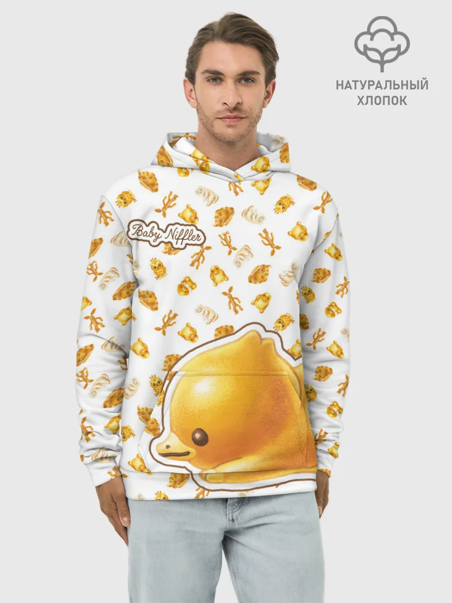 Худи мужской база хлопок / Baby Niffler Sticker