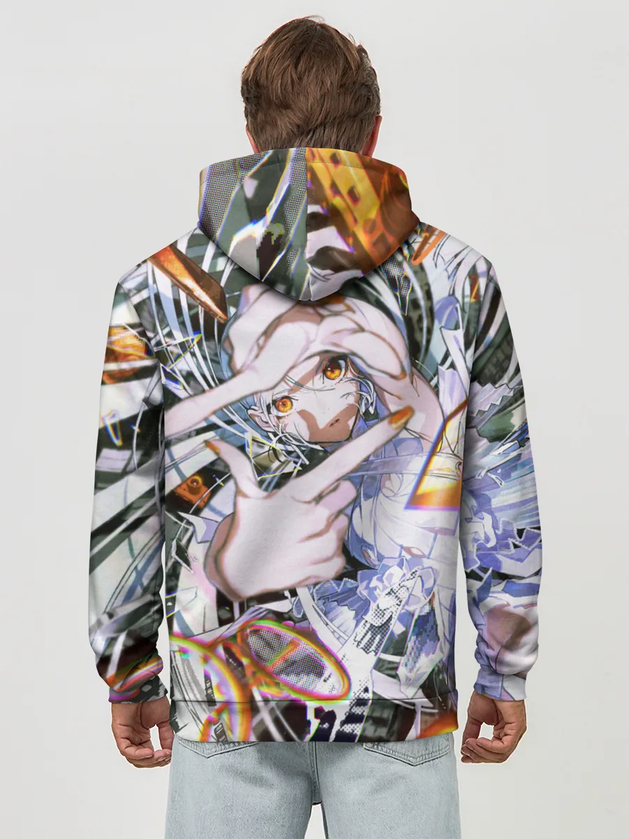 Худи мужской база хлопок / Anime girl art