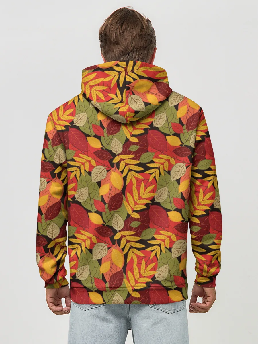 Худи мужской база хлопок / Осенние листья