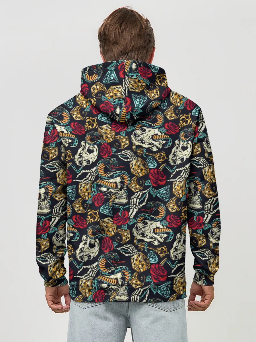 Худи мужской база хлопок / Hardcore tattoo