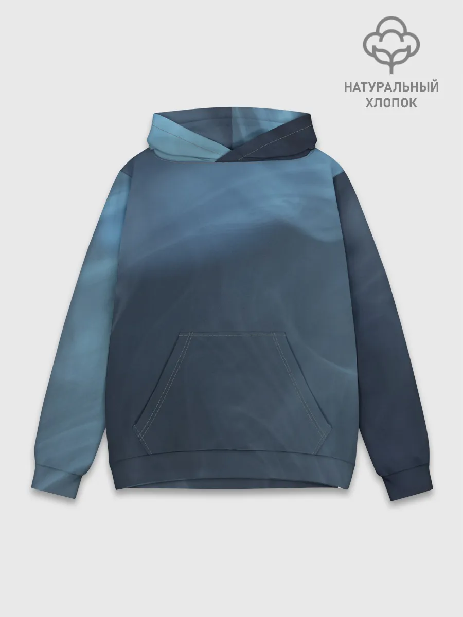 Худи мужской база хлопок / Дымчатый