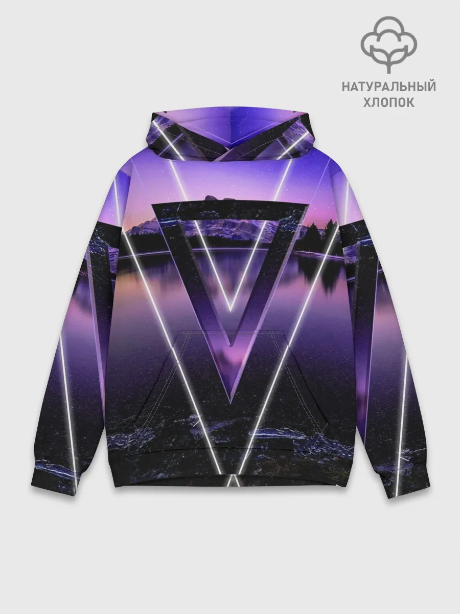 Худи мужской база хлопок / ОЗЕРО