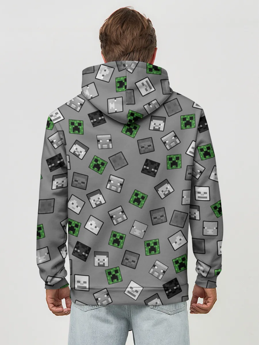 Худи мужской база хлопок / Minecraft
