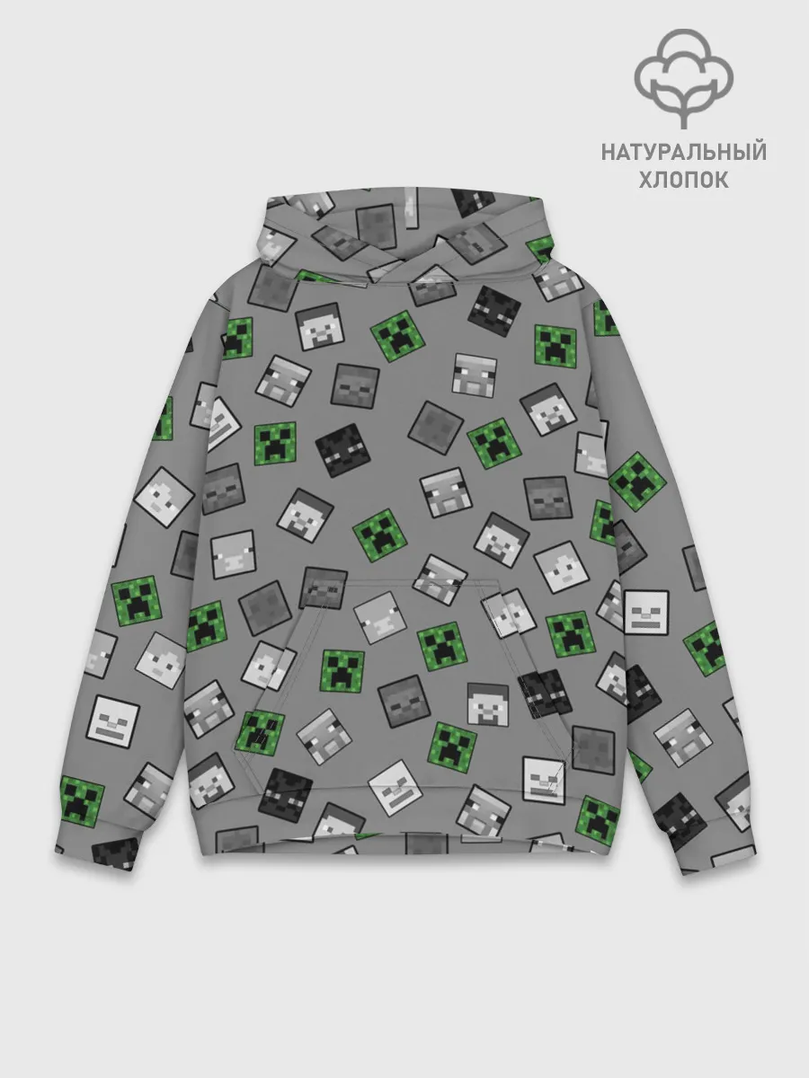 Худи мужской база хлопок / Minecraft