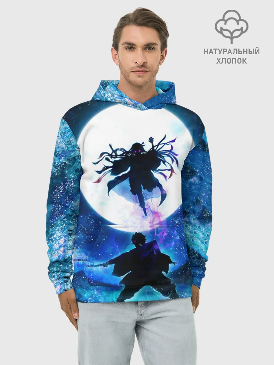 Худи мужской база хлопок / Клинок рассекающий демонов