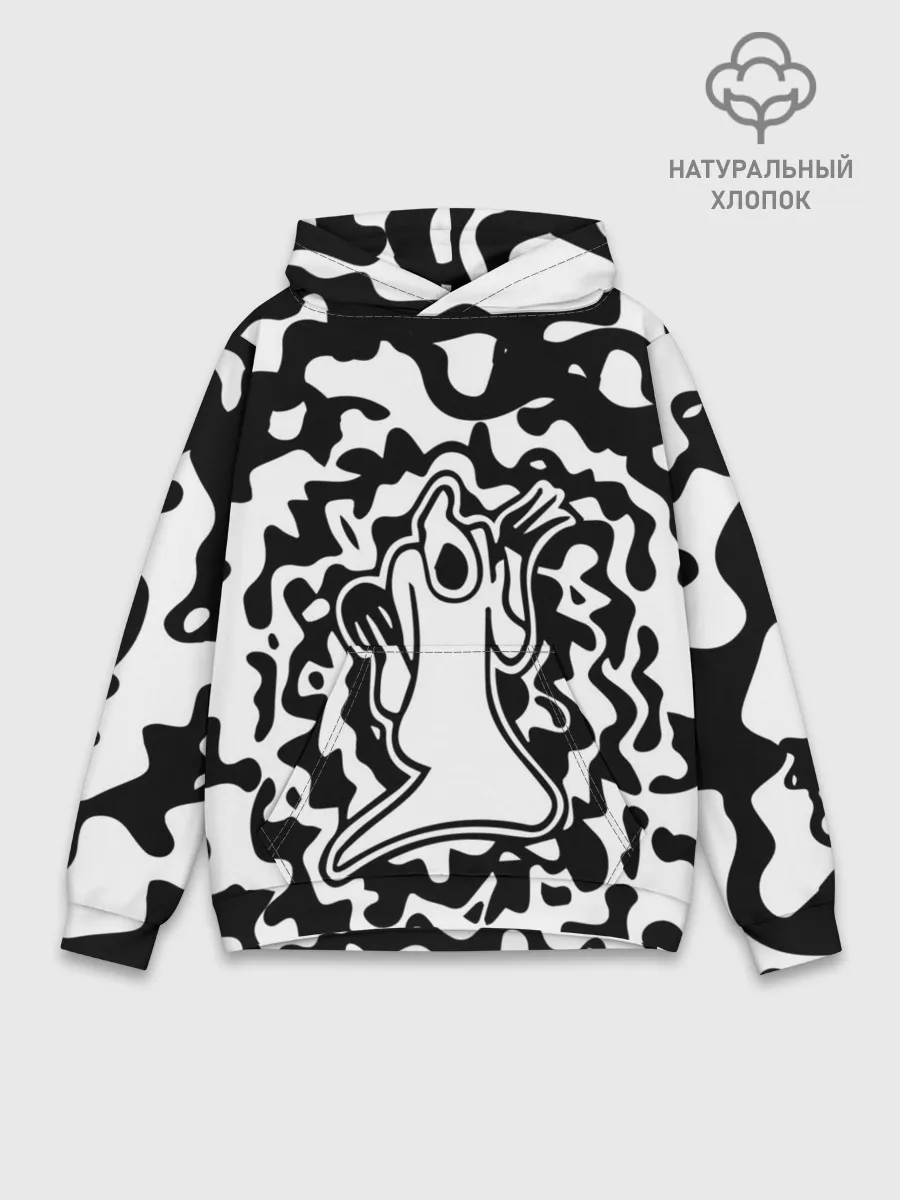 Худи мужской база хлопок / HAUNTED FAMILY