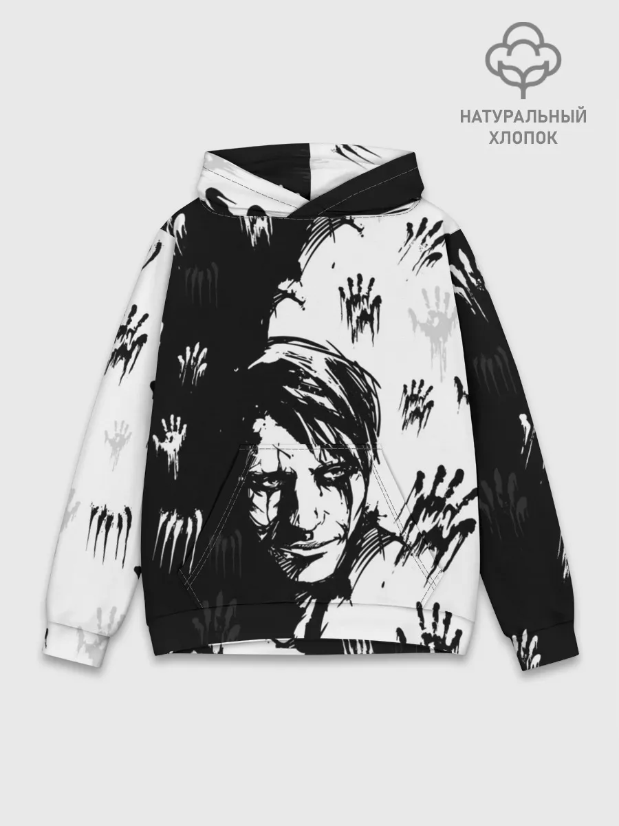 Худи мужской база хлопок / DEATH STRANDING