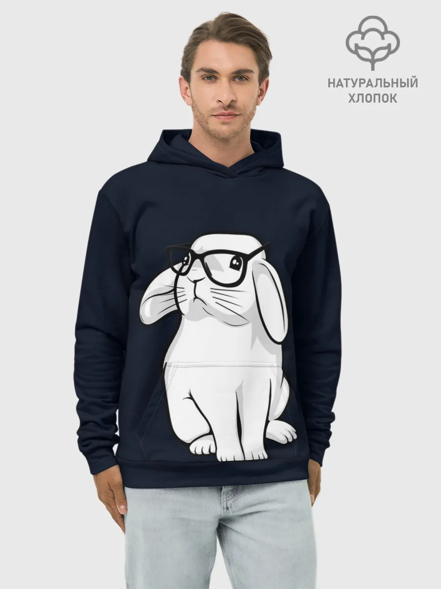 Худи мужской база хлопок / Кролик Хипстер