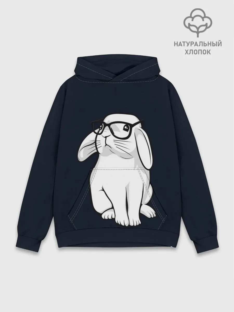 Худи мужской база хлопок / Кролик Хипстер