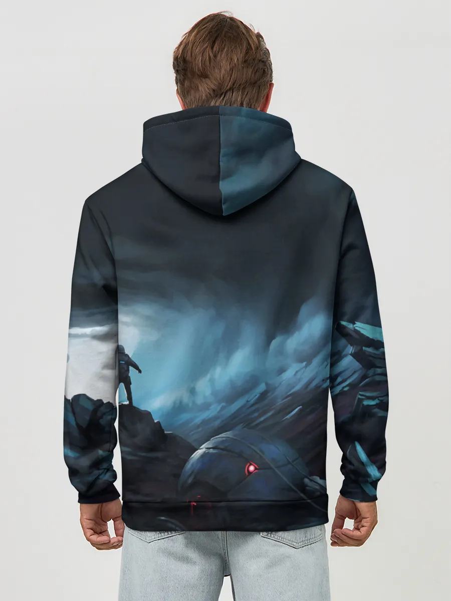 Худи мужской база хлопок / Космонавт