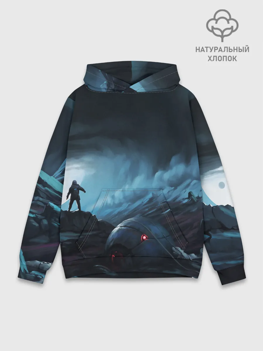 Худи мужской база хлопок / Космонавт