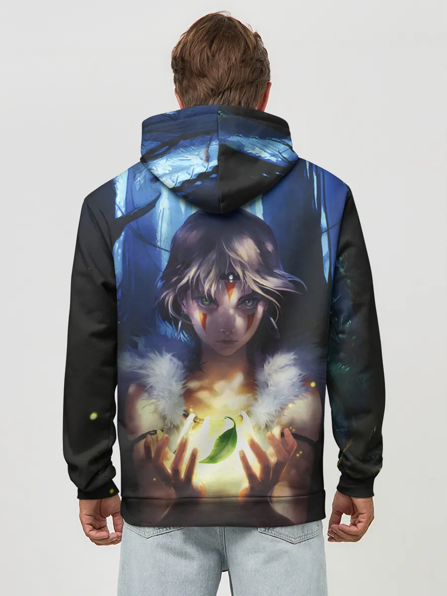 Худи мужской база хлопок / Принцесса Мононоке