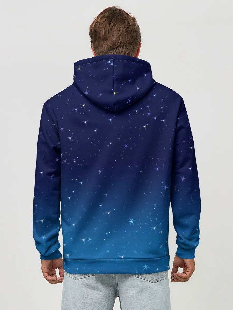 Худи мужской база хлопок / Звездное небо