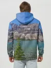 Худи мужской база хлопок / Горное озеро