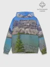 Худи мужской база хлопок / Горное озеро