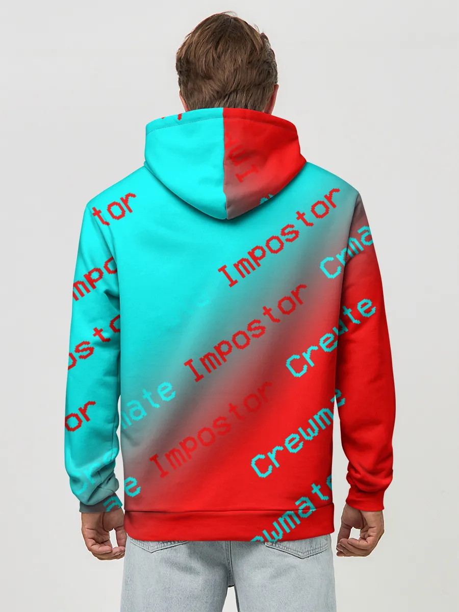 Худи мужской база хлопок / AMONG US - Impostor/Crewmate