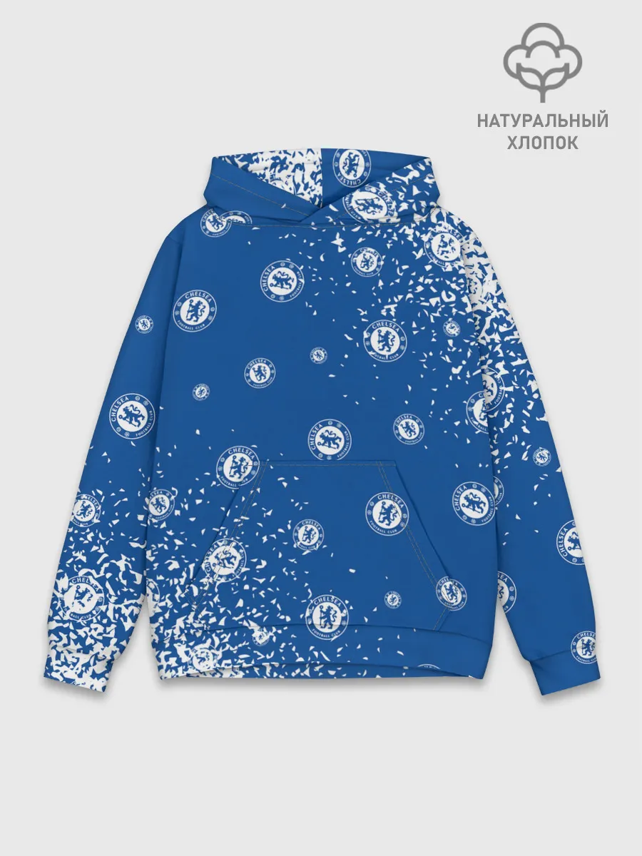Худи мужской база хлопок / CHELSEA F.C. / ЧЕЛСИ