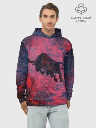 Худи мужской база хлопок / Бык