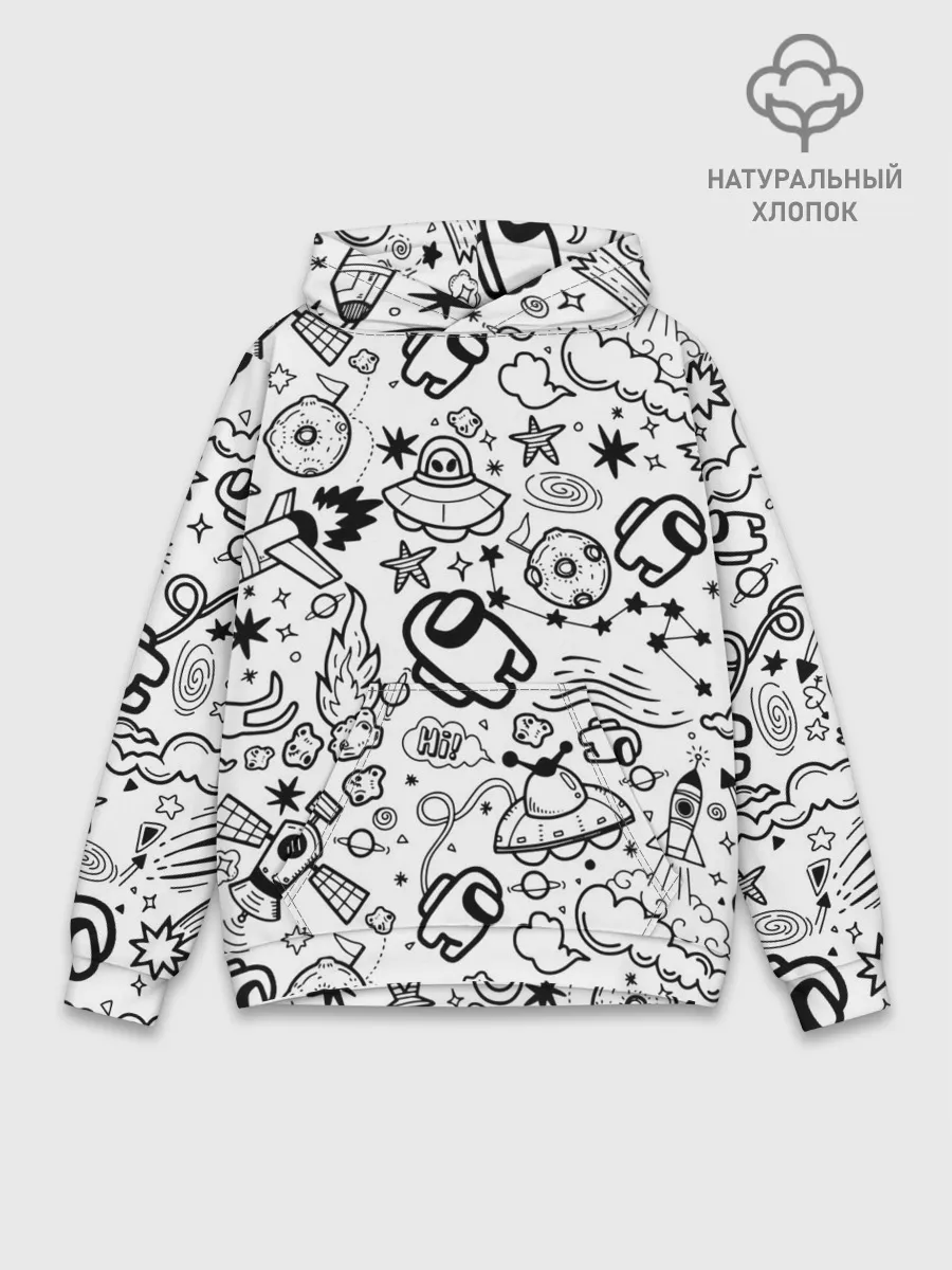 Худи мужской база хлопок / AMONG US