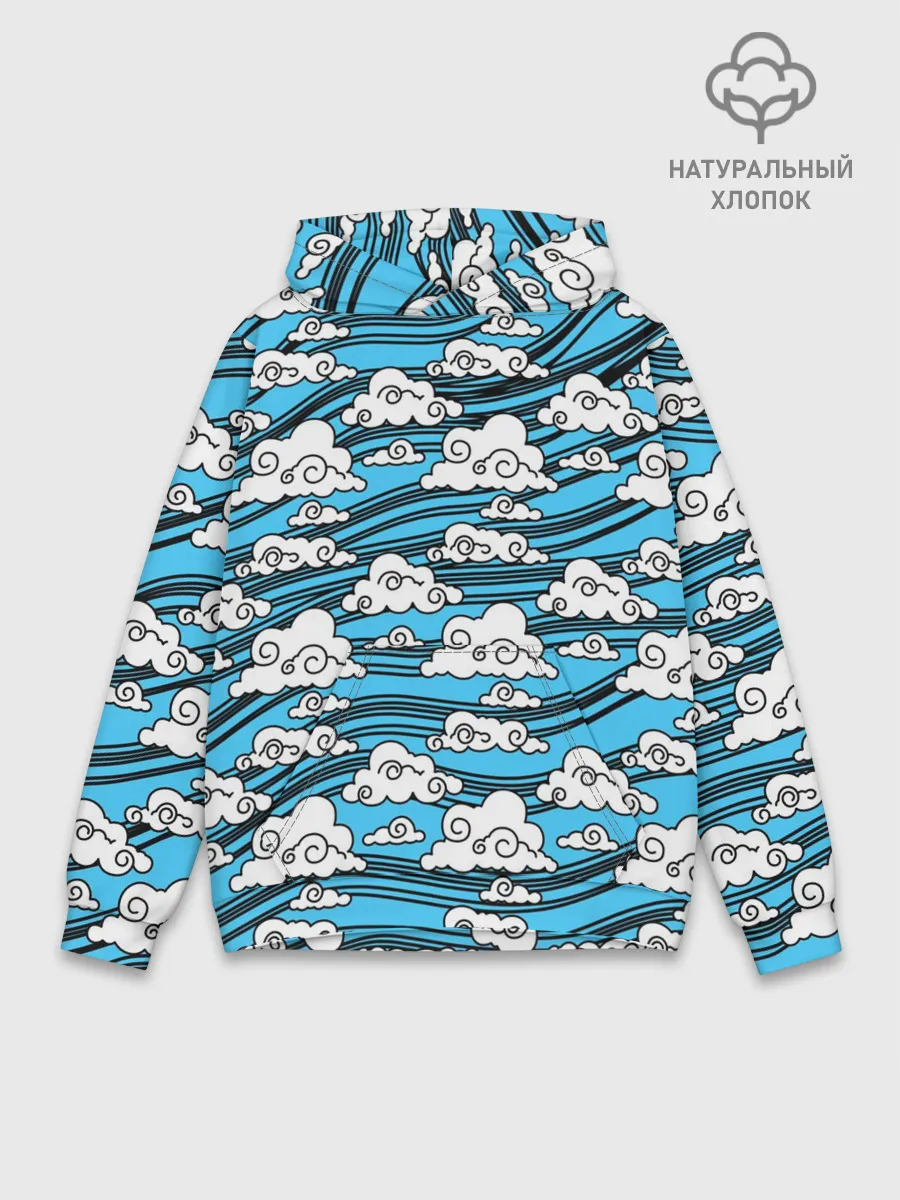 Худи мужской база хлопок / КИМОНО ТАНДЖИРО