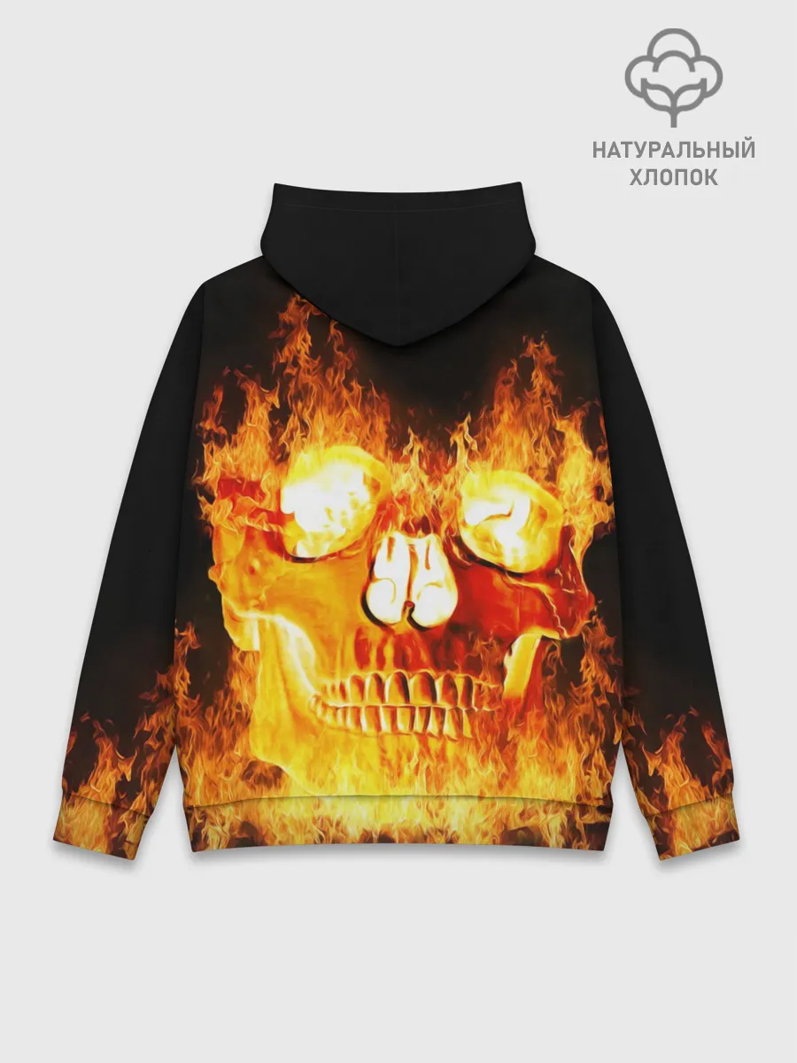 Худи мужской база хлопок / Череп