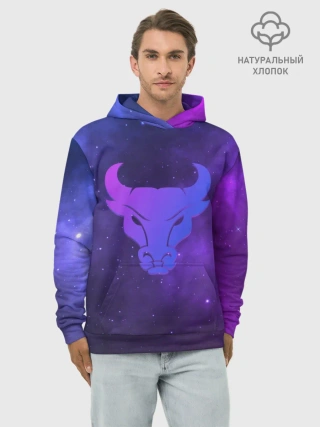 Худи мужской база хлопок / Бык