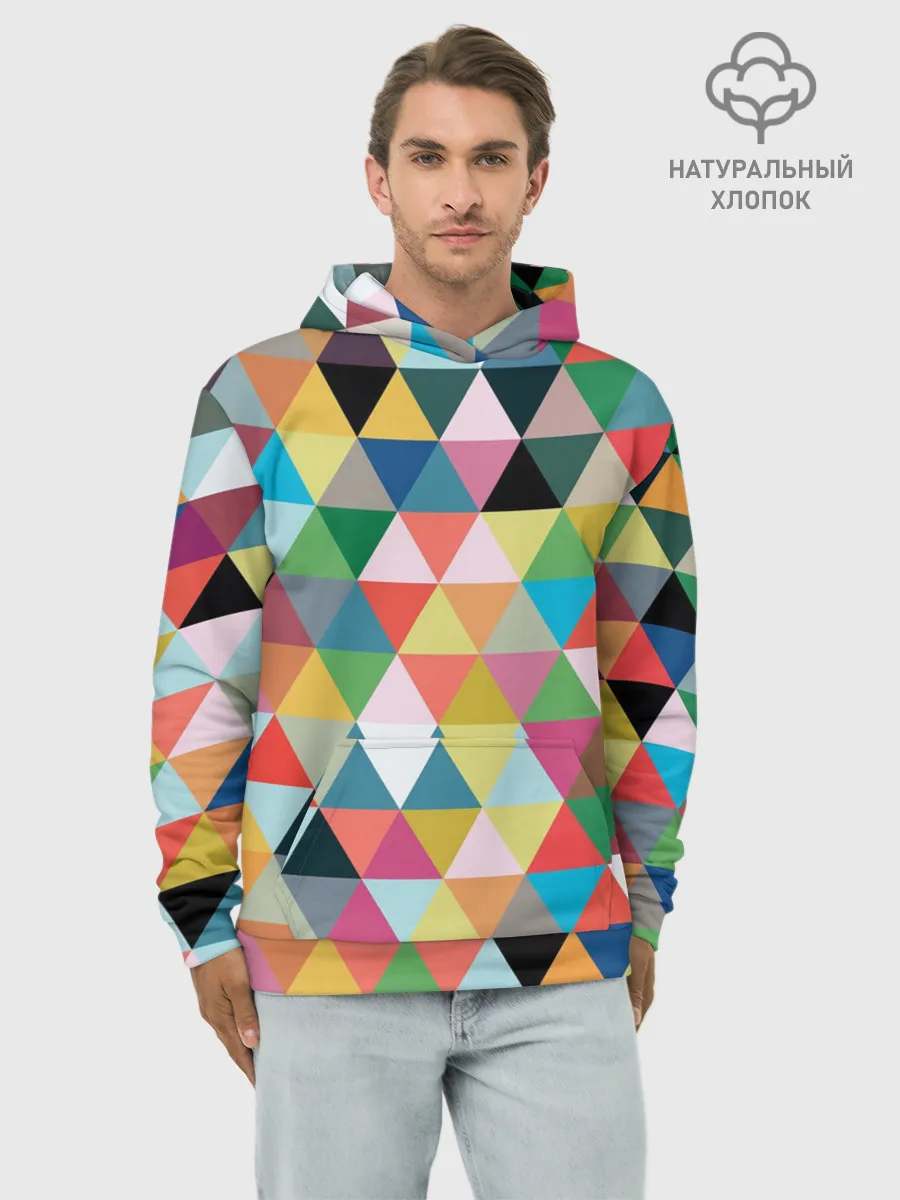 Худи мужской база хлопок / хипстерский паттерн