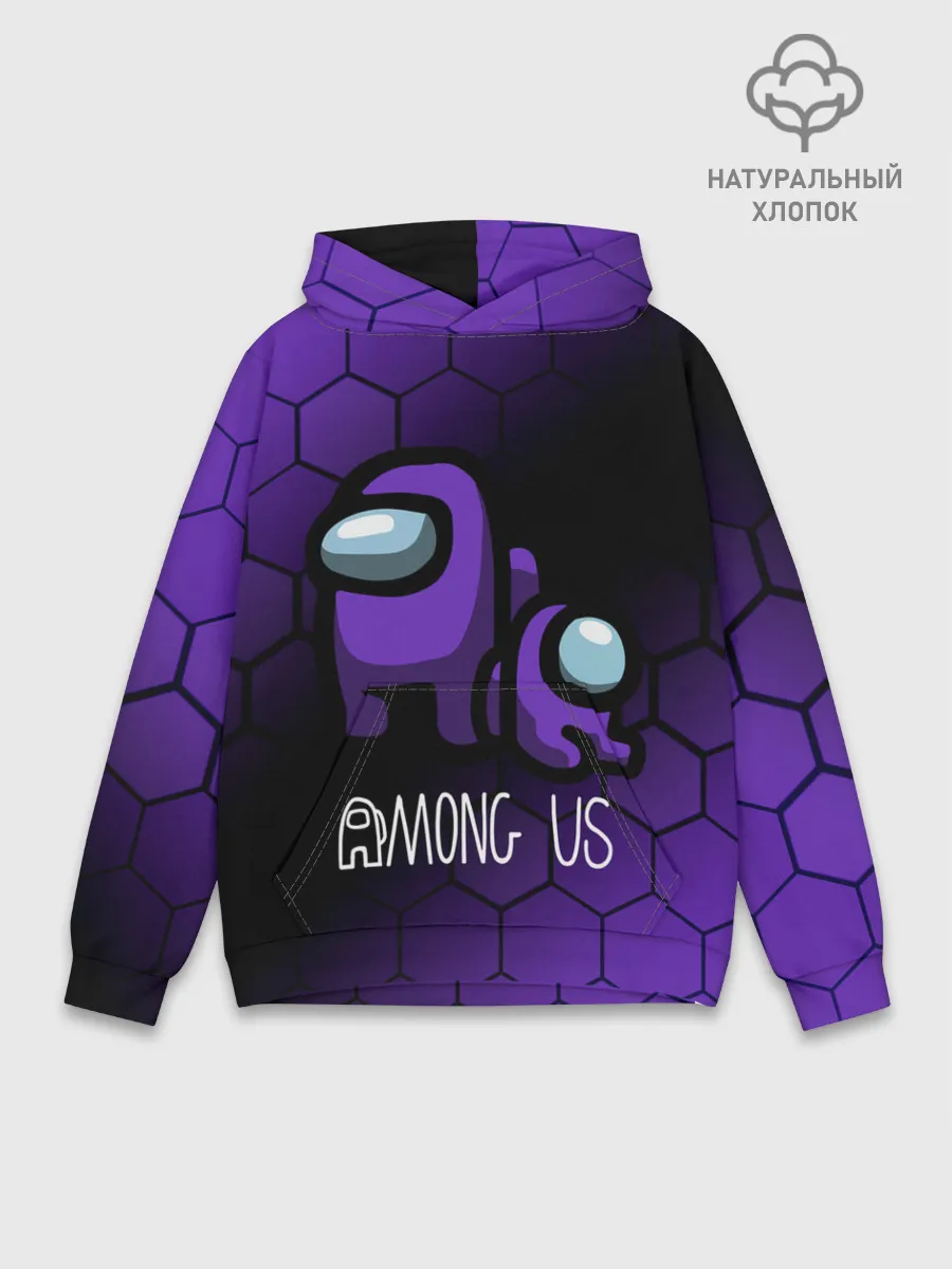 Худи мужской база хлопок / AMONG US - DARK