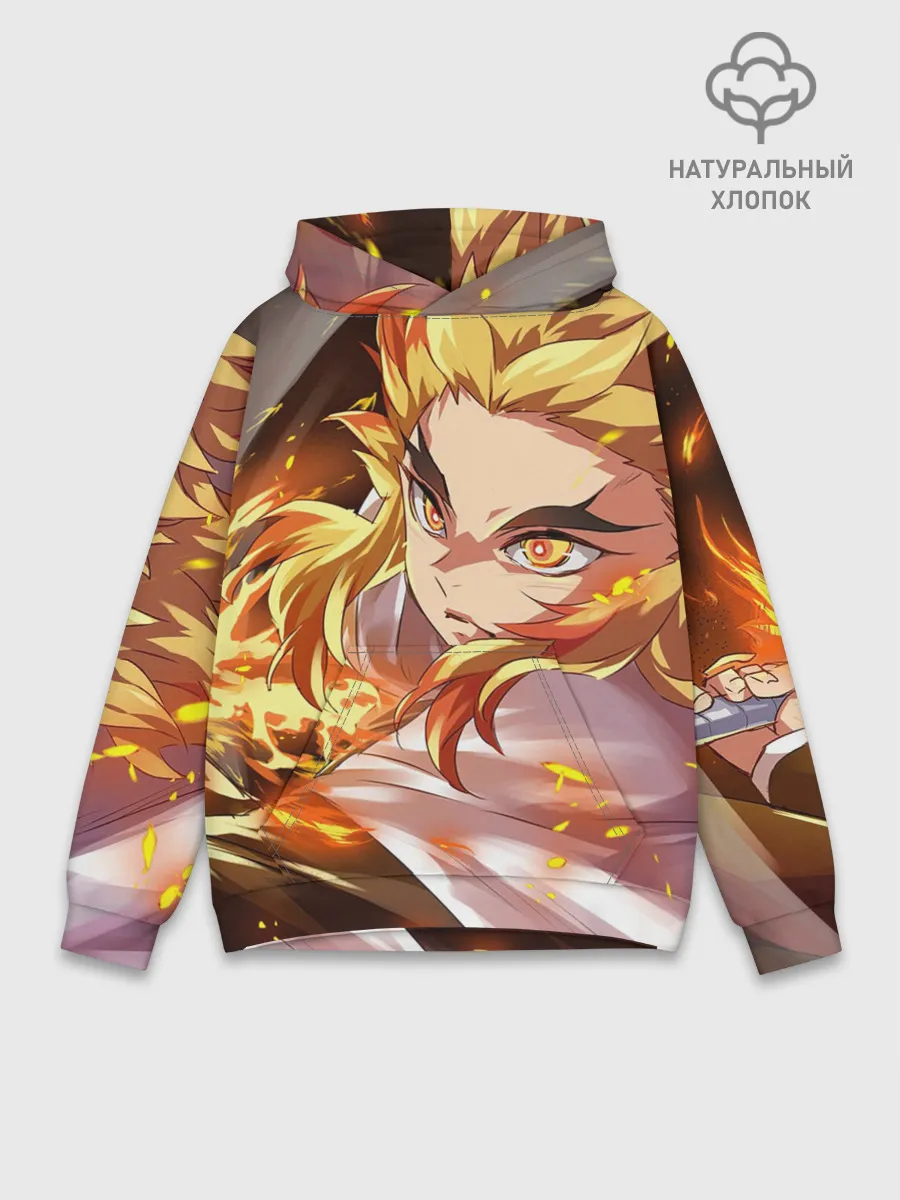 Худи мужской база хлопок / Клинок Рассекающий Демонов