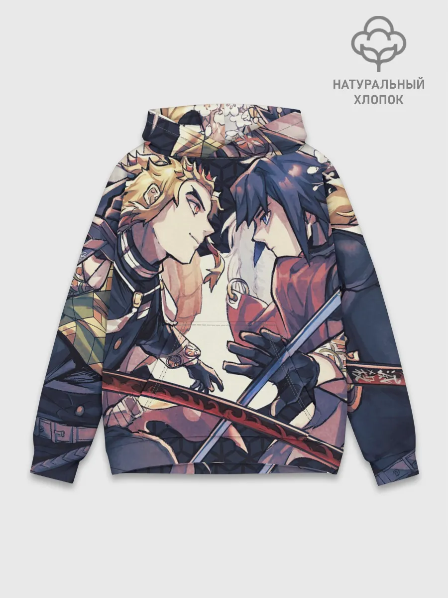 Худи мужской база хлопок / Два Клинка