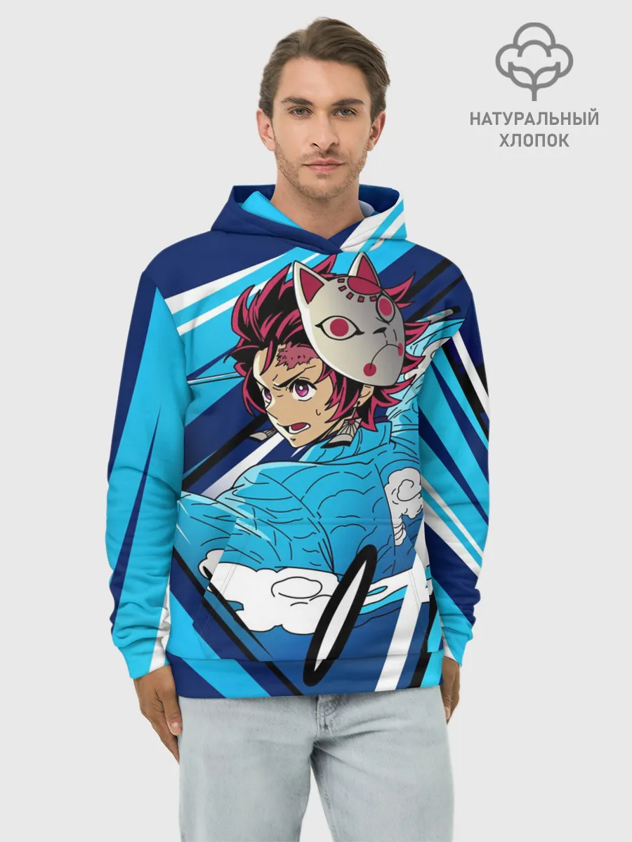 Худи мужской база хлопок / Клинок рассекающий демонов