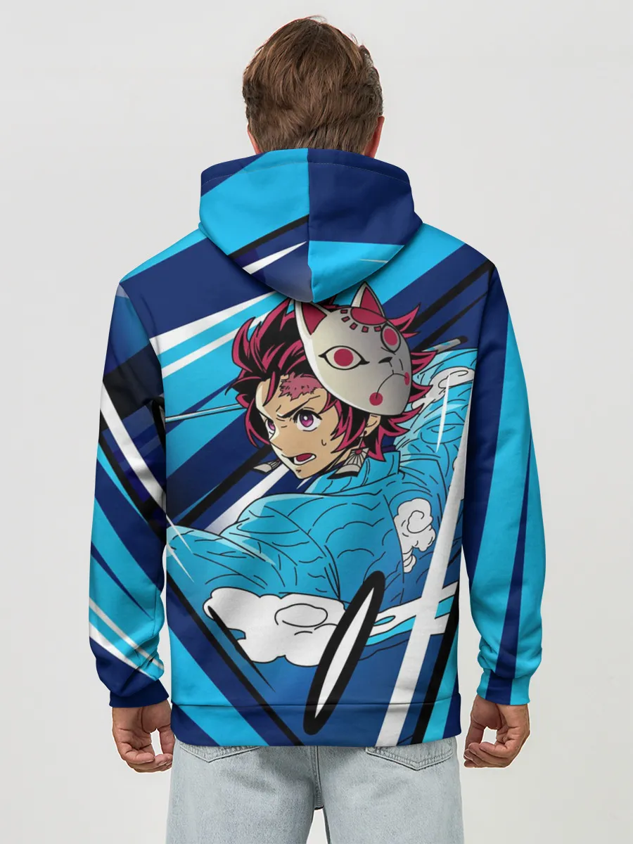 Худи мужской база хлопок / Клинок рассекающий демонов