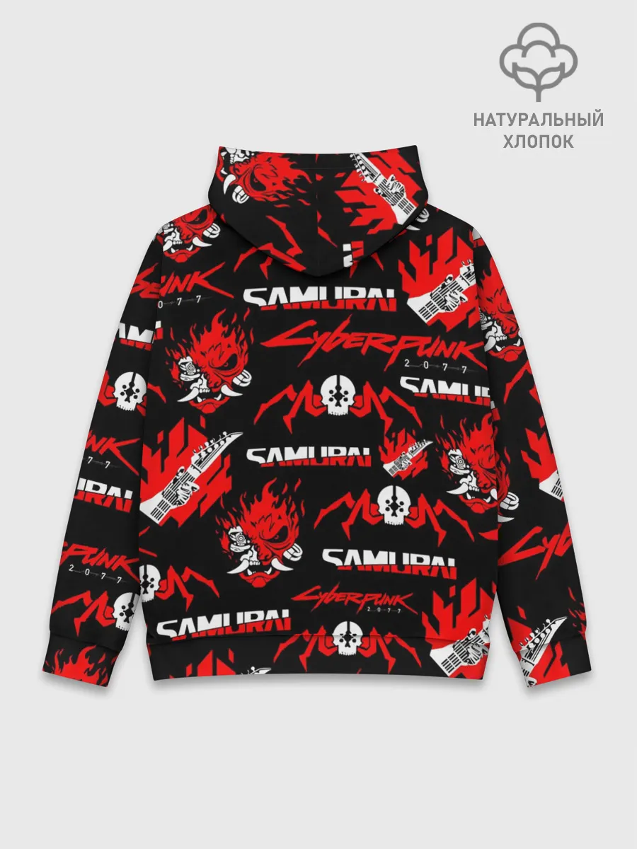 Худи мужской база хлопок / CYBERPUNK 2077 SAMURAI