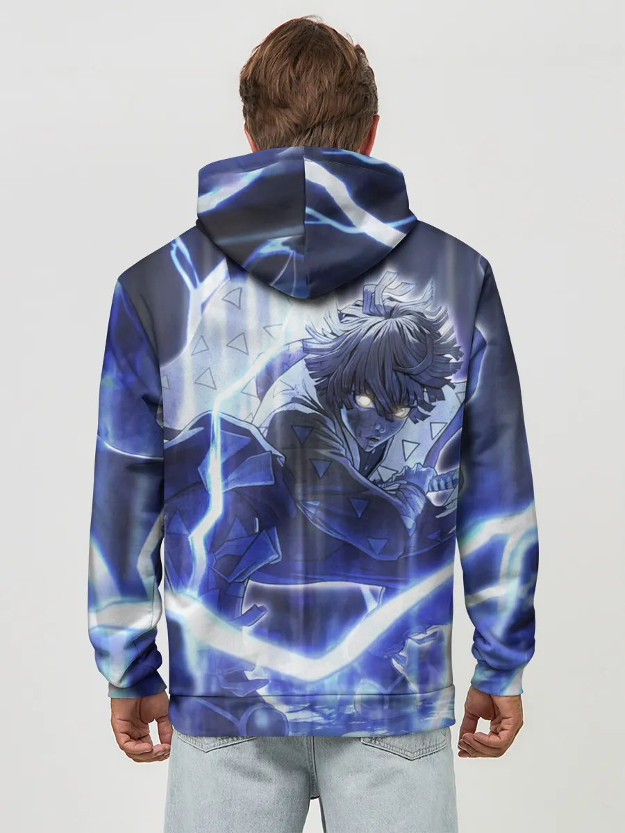 Худи мужской база хлопок / Клинок рассекающий демонов