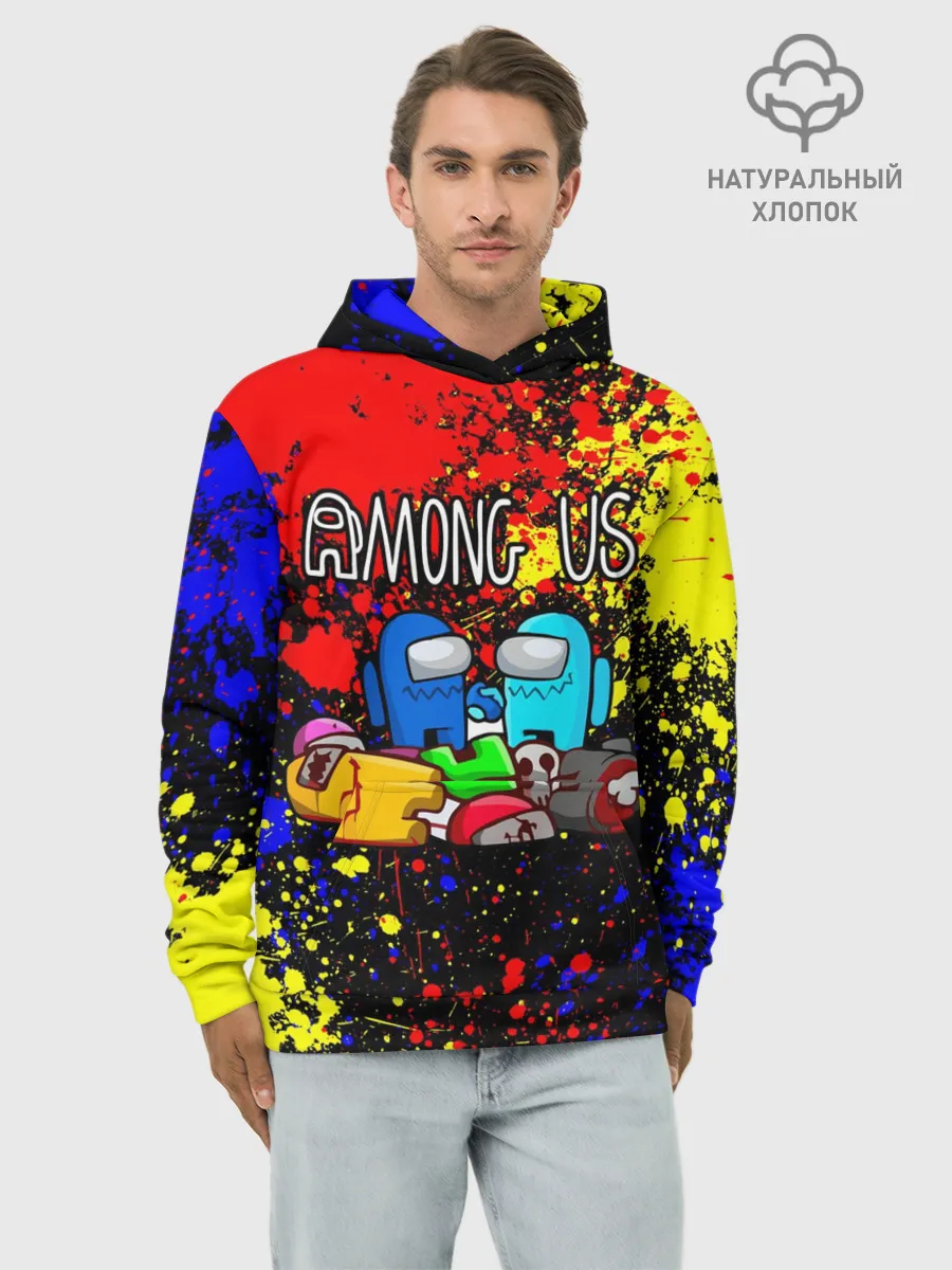 Худи мужской база хлопок / AMONG US