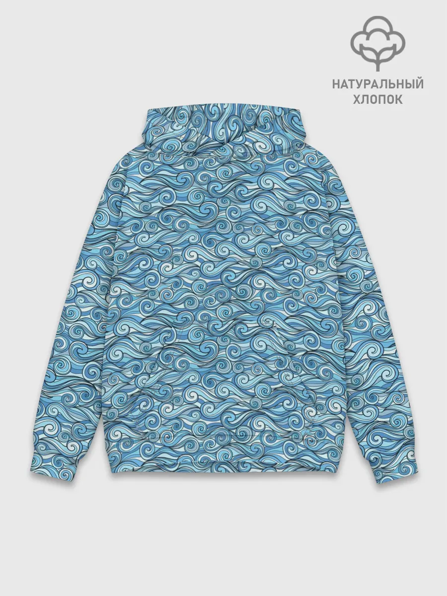 Худи мужской база хлопок / Море волнуется