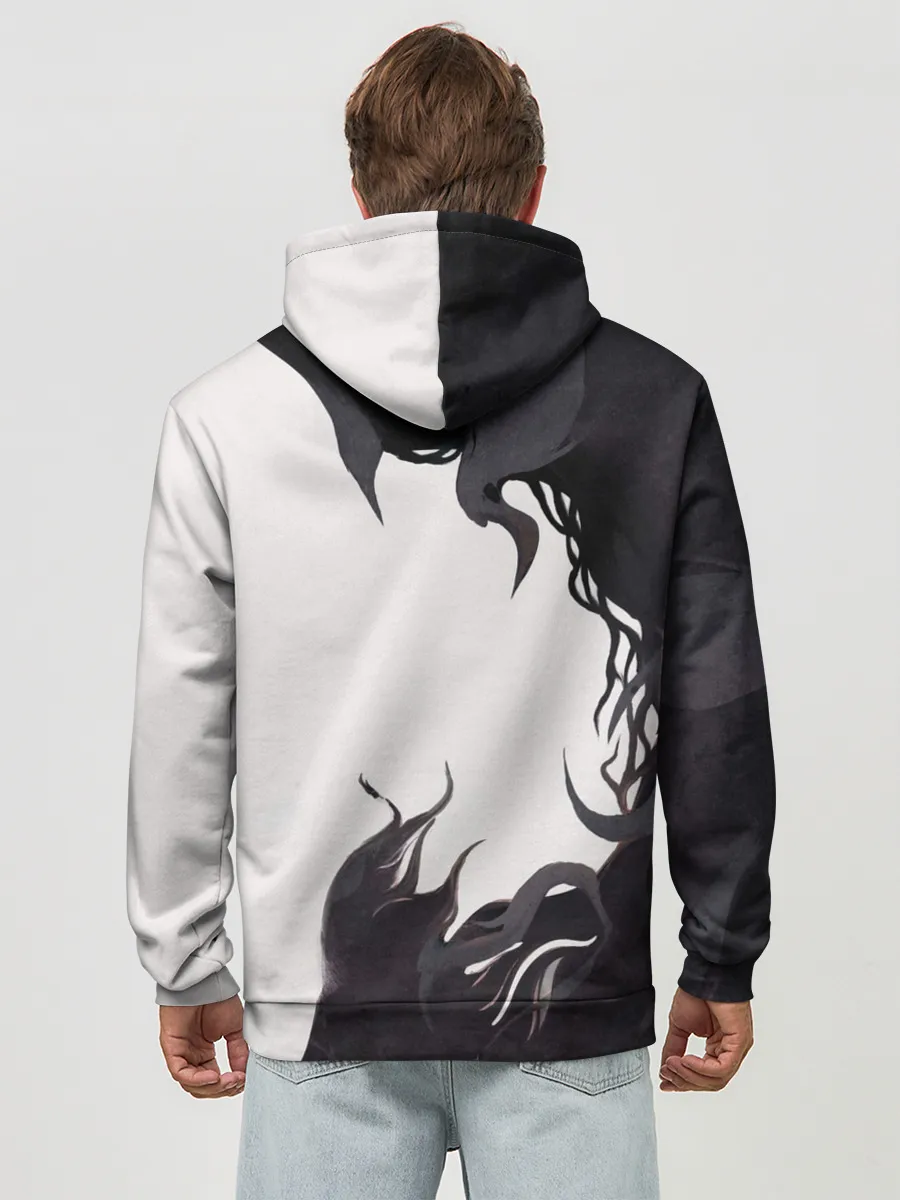 Худи мужской база хлопок / Black Asta