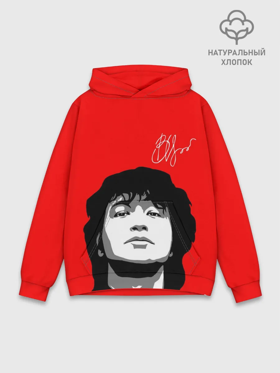 Худи мужской база хлопок / ВИКТОР ЦОЙ