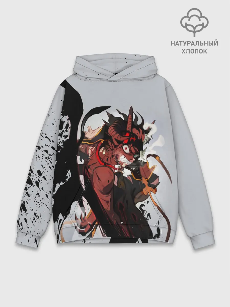 Худи мужской база хлопок / Hell Asta