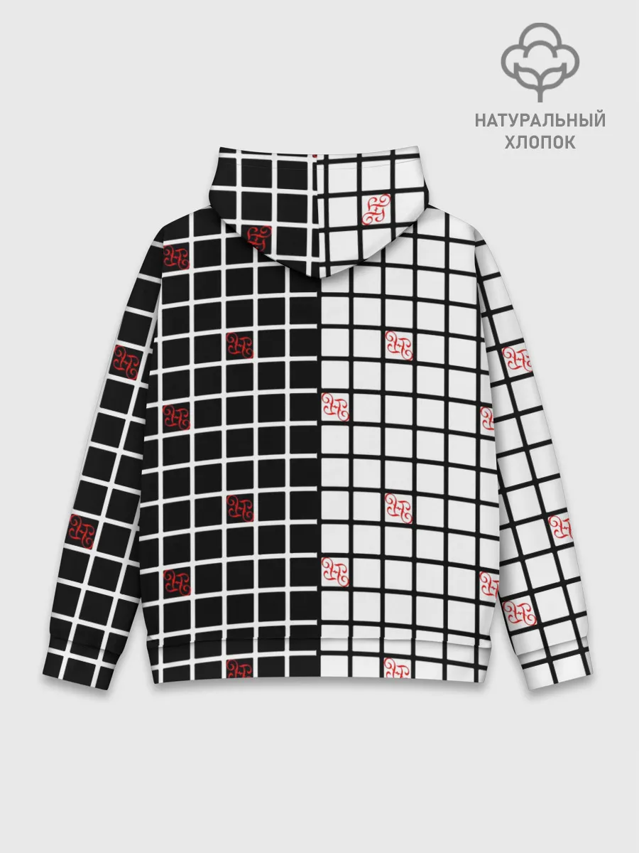 Худи мужской база хлопок / Разносторонняя сетка Fumrre