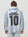 Худи мужской база хлопок / Diego Maradona 10
