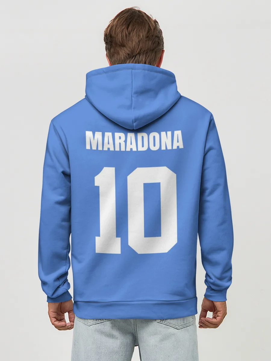 Худи мужской база хлопок / Диего Марадона Наполи Ретро