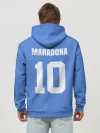 Худи мужской база хлопок / Диего Марадона Наполи Ретро