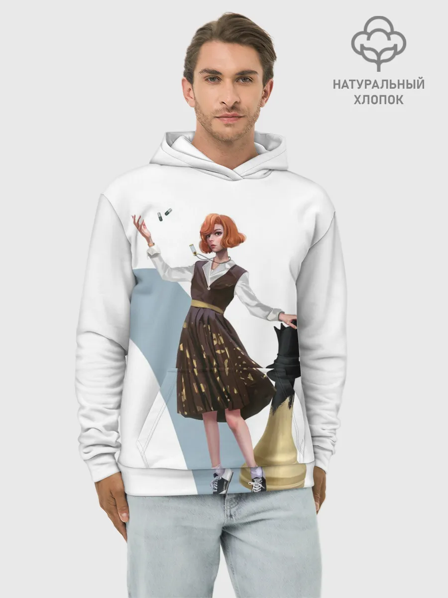 Худи мужской база хлопок / Ход Королевы