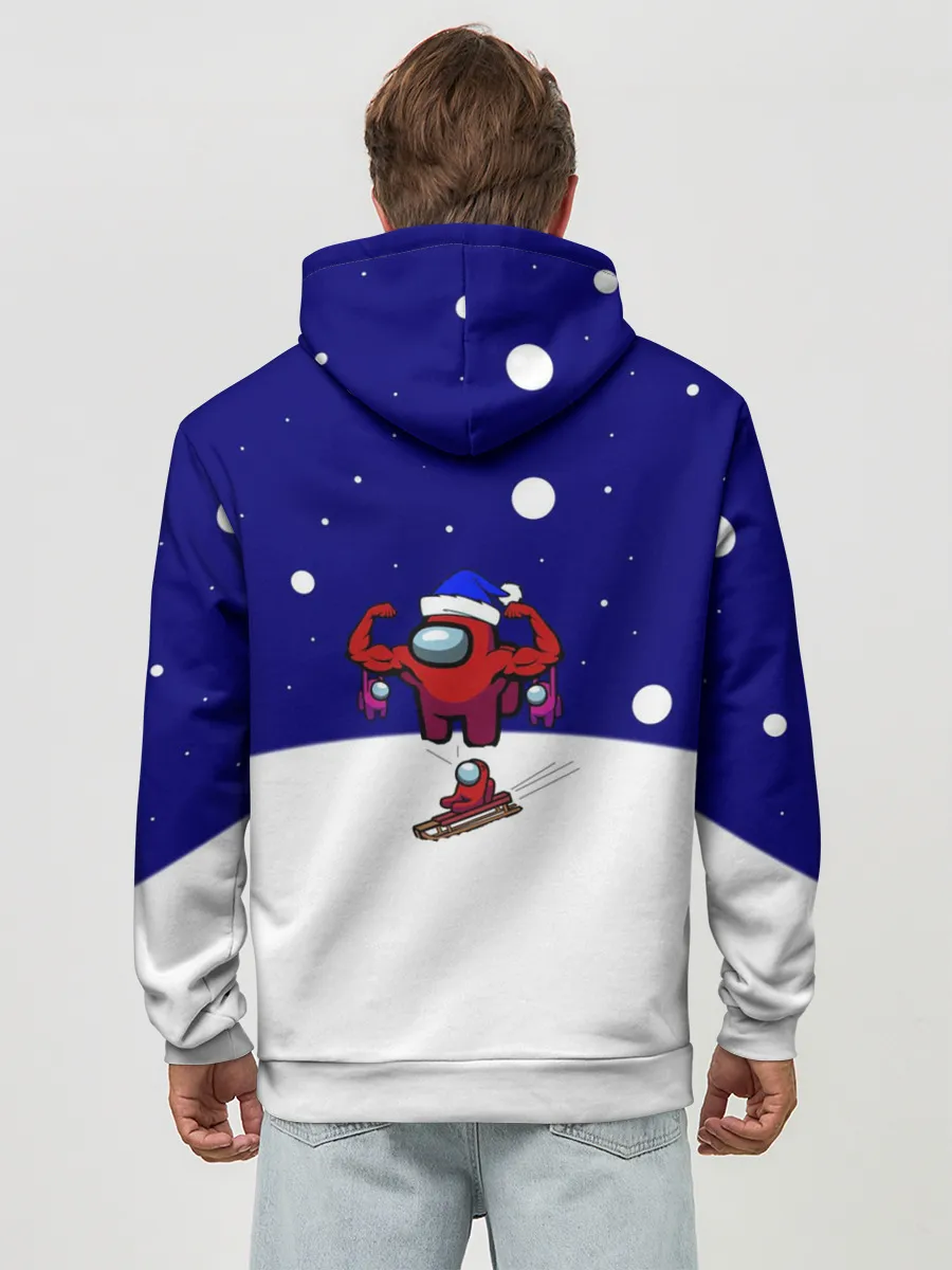 Худи мужской база хлопок / Спортивный AMONG US