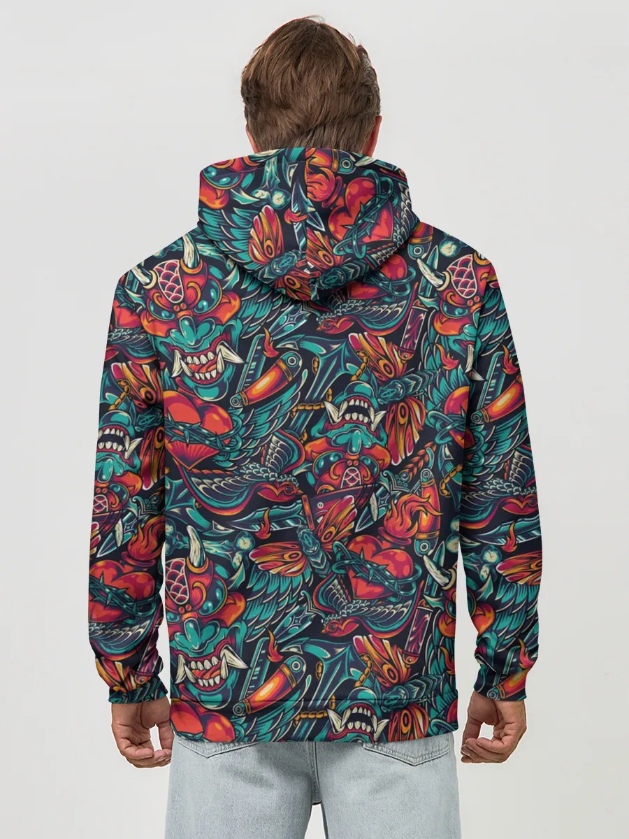 Худи мужской база хлопок / Якудза