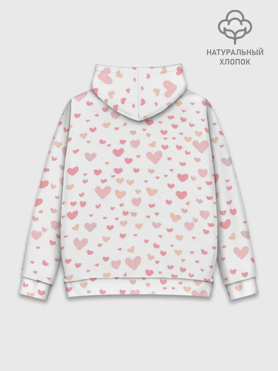 Худи мужской база хлопок / AMONG US - СЕРДЕЧКО