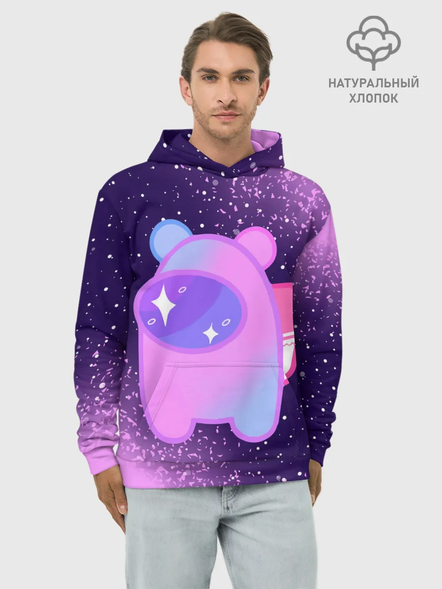 Худи мужской база хлопок / AMONG US - SPACE