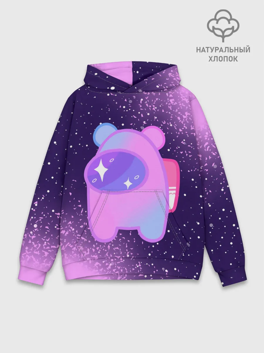 Худи мужской база хлопок / AMONG US - SPACE