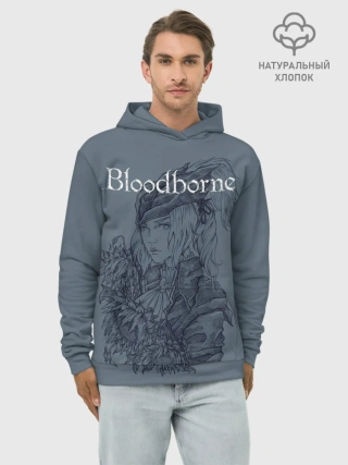 Худи мужской база хлопок / Bloodborne